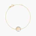 Bracelet Darell Or Jaune Oxyde De Zirconium - Bracelets Femme | Histoire d&rsquo;Or