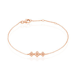 Bracelet Angellina Argent Rose Oxyde De Zirconium - Bracelets fantaisie Femme | Histoire d’Or