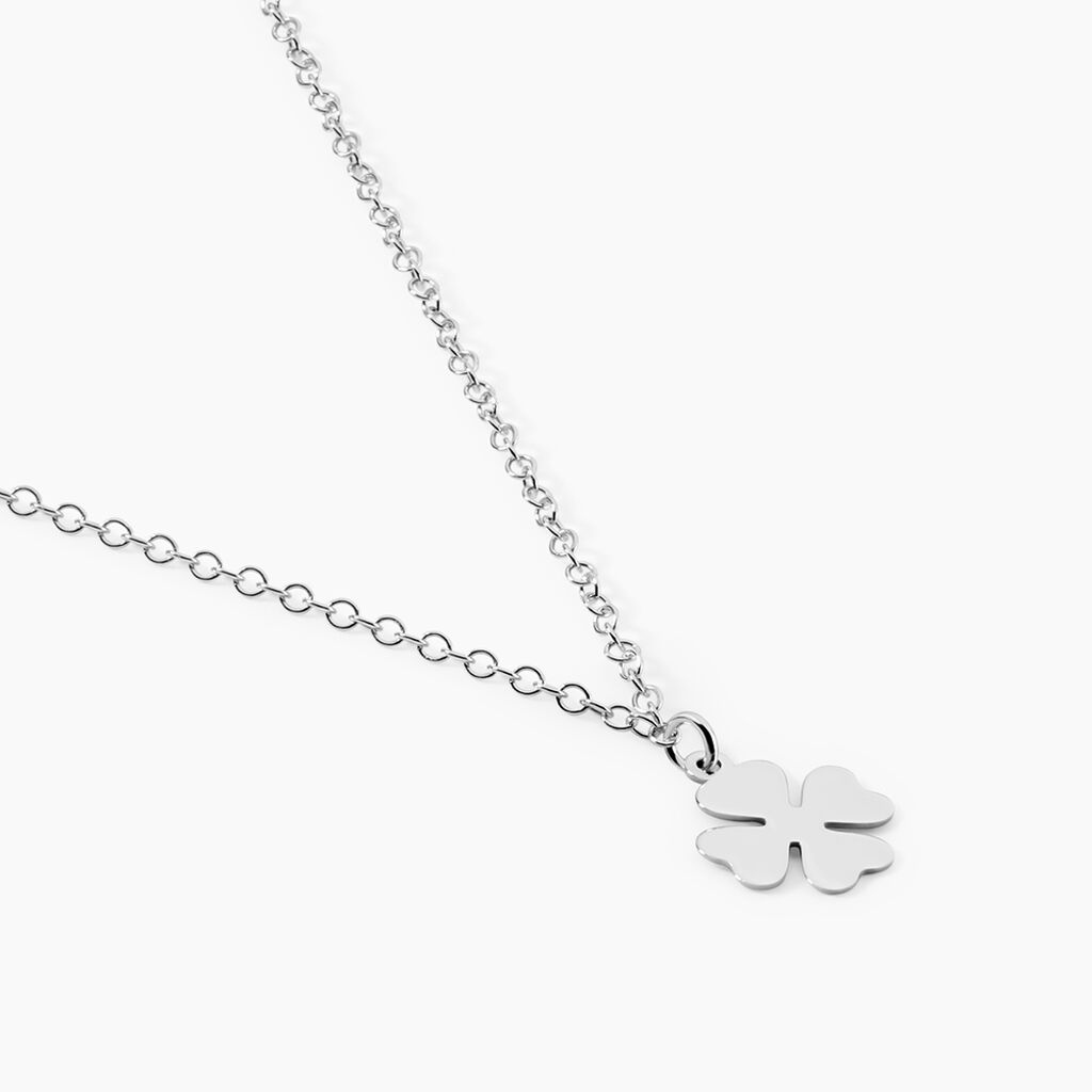 Collier Naomie Argent Blanc - Bijoux sans pierre Femme | Histoire d&rsquo;Or