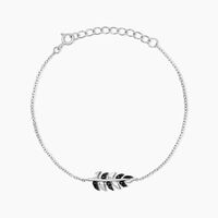 Bracelet Jade Argent Blanc Oxyde De Zirconium