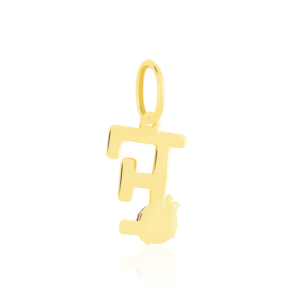 Pendentif Helidie Coccinelle Lettre Or Jaune - Pendentifs Enfant | Histoire d’Or