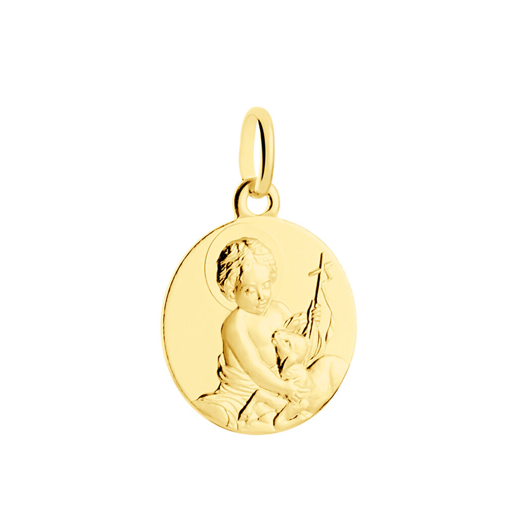 Pendentif Baptiste Or Jaune - Pendentifs Baptême Famille | Histoire d’Or