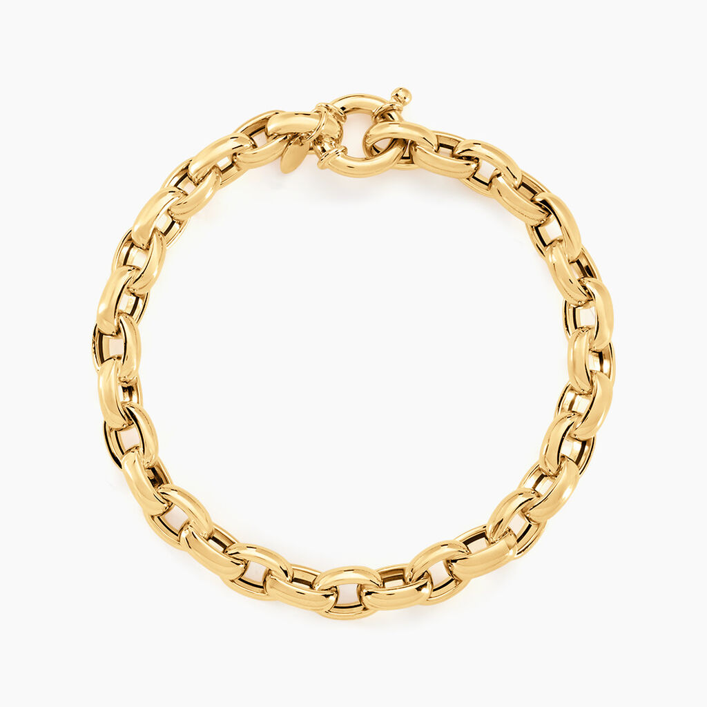 Bracelet Jodie Maille Jaseron Or Jaune - Bracelets chaîne Femme | Histoire d’Or