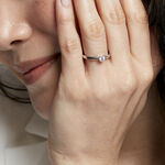 Bague Solitaire Iris Or Blanc Diamant - Bagues solitaires Femme | Histoire d&rsquo;Or