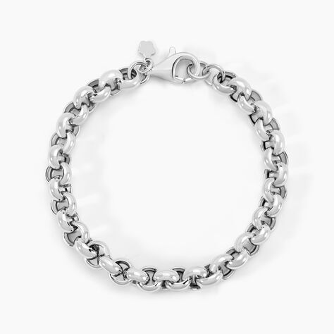 Bracelet Carola Maille Jaseron Argent Blanc - Bracelets chaîne Femme | Histoire d’Or