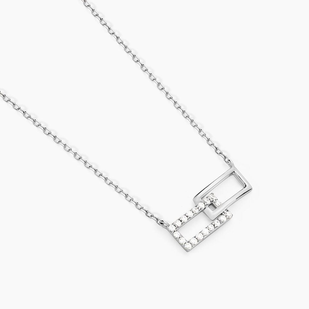 Collier Lysis Argent Blanc Oxyde De Zirconium - Nouveautés Femme | Histoire d’Or
