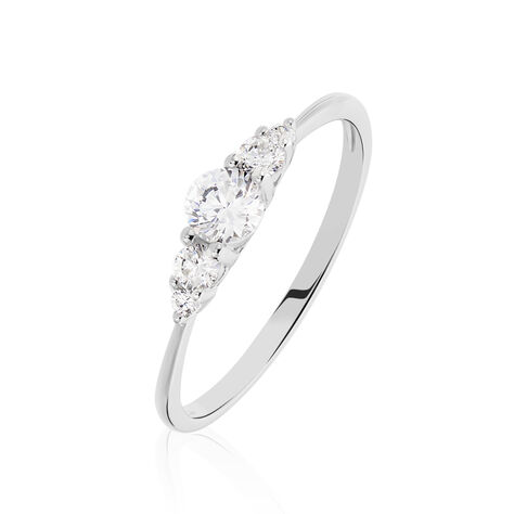 Bague Maiwen Argent Blanc Oxyde De Zirconium - Bagues avec pierre Femme | Histoire d’Or