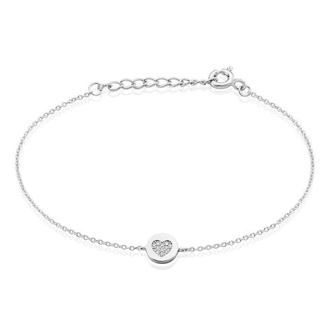 Bracelet Argent Chaker Oxydes De Zirconium - Bracelets Coeur Femme | Histoire d’Or