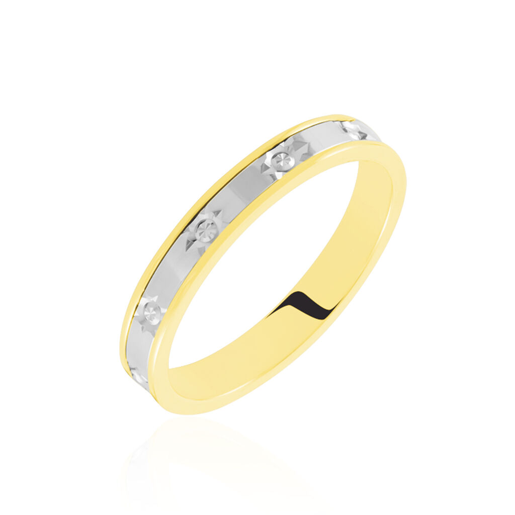 Alliance Madin Ruban Plat Or Bicolore - Alliances Unisex | Histoire d’Or