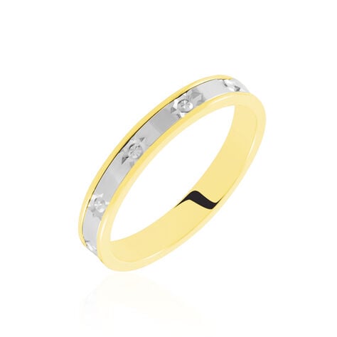 Alliance Madin Ruban Plat Or Bicolore - Alliances Unisex | Histoire d’Or