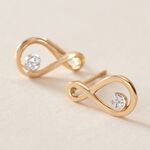 Boucles D'oreilles Puces Eszter Or Jaune Diamant - Clous d'oreilles Femme | Histoire d&rsquo;Or