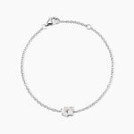 Bracelet Eseld Argent Blanc Oxyde De Zirconium - Bracelets Pierre Femme | Histoire d&rsquo;Or