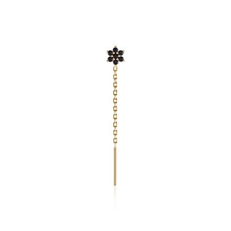 Bijou D'oreille Unitaire Midnight Royalty Plaqué Or Jaune Pierre - Boucles d'oreilles fantaisie Femme | Histoire d’Or