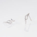 Boucles D'oreilles Puces Callum Or Blanc Diamant - Clous d'oreilles Femme | Histoire d&rsquo;Or
