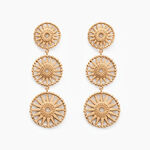 Boucles D'oreilles Pendantes Rosae Plaque Or Jaune - Boucles d'oreilles pendantes Femme | Histoire d&rsquo;Or