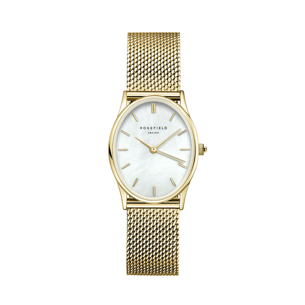 Montre Rosefield Oval Blanc - Id&eacute;es cadeaux Femme | Histoire d&rsquo;Or