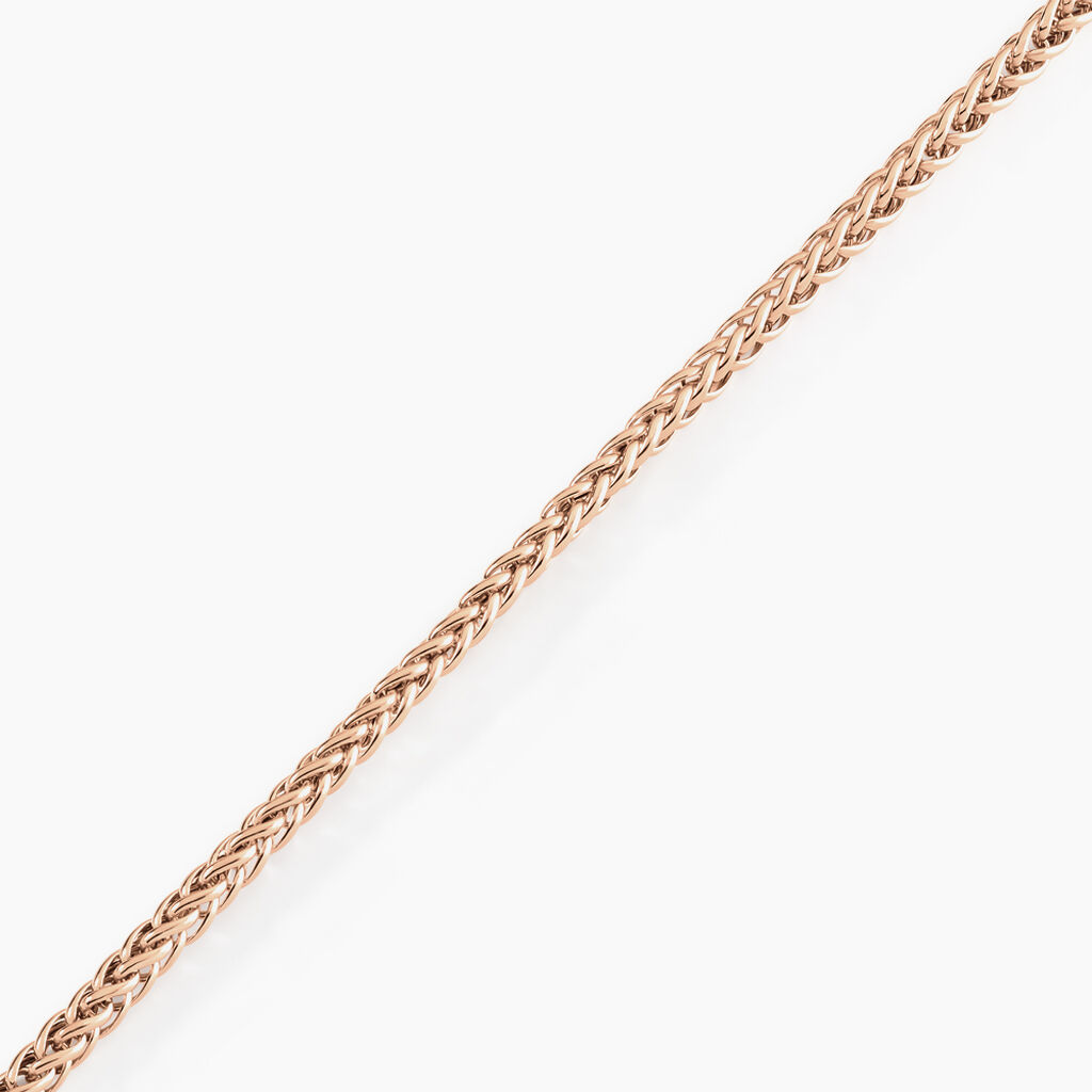 Bracelet Jolien Maille Spiga Or Rose - Bracelets cha&icirc;ne Femme | Histoire d&rsquo;Or
