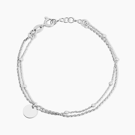 Bracelet Argent Blanc Mireio - Bracelets Femme | Histoire d&rsquo;Or