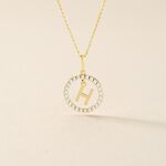 Pendentif Gabe Or Jaune Oxyde De Zirconium - Pendentifs Femme | Histoire d&rsquo;Or