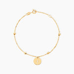 Bracelet Cobeia Croix Maille For&ccedil;at Or Jaune - Bracelets Communion Femme | Histoire d&rsquo;Or