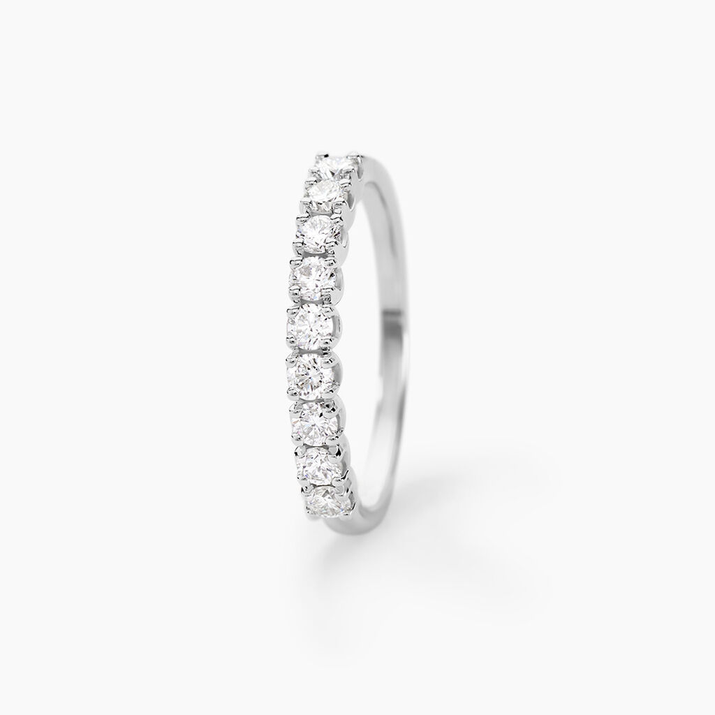 Alliance Hera Or Blanc Diamant - Alliances Femme | Histoire d’Or