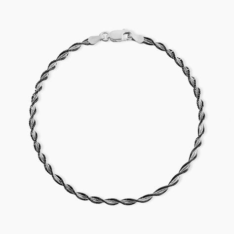 Bracelet Abie Torsade Argent Bicolore - Bracelets chaîne Femme | Histoire d’Or