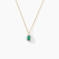 Collier Juliettina Or Jaune Emeraude Diamant