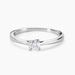 Bague Solitaire Fiona Or Blanc Diamant Synthetique - Bagues solitaires Femme | Histoire d’Or