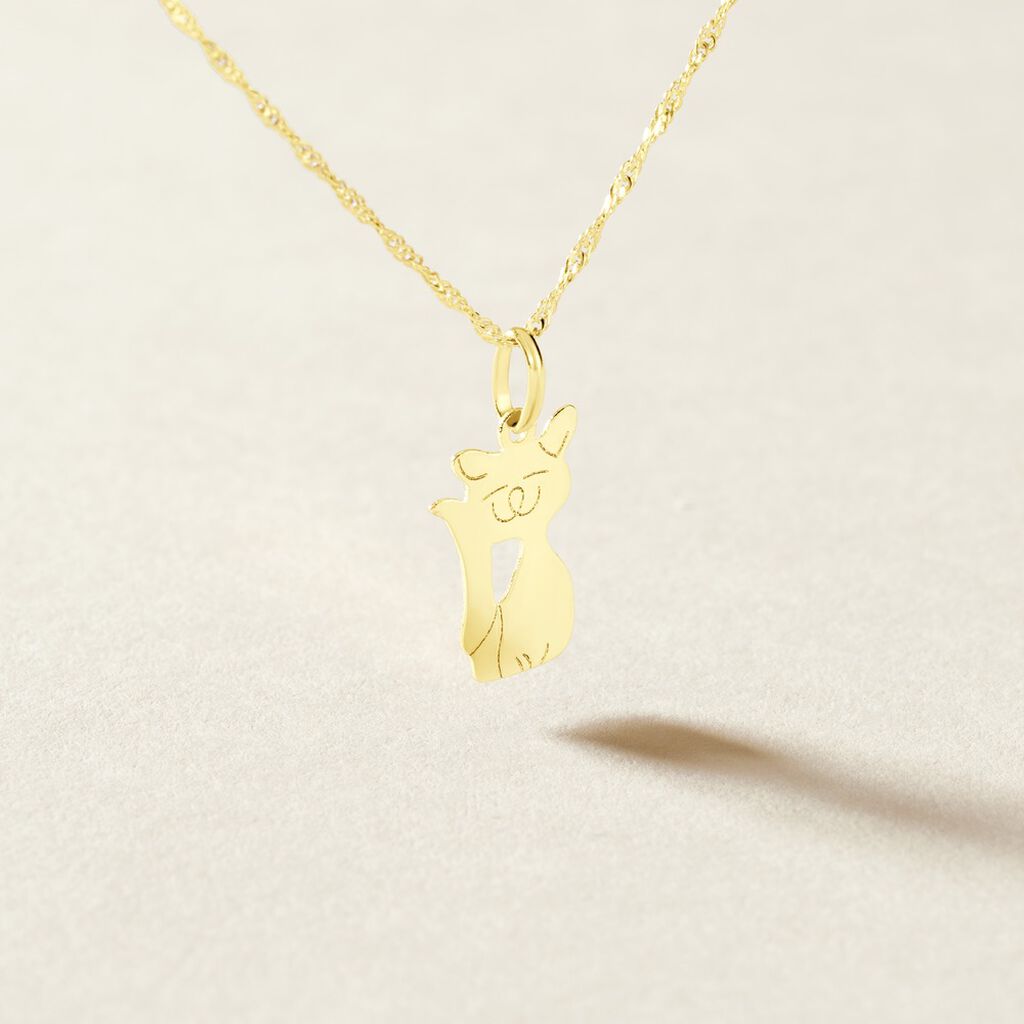 Pendentif Egee Chat Or Jaune - Pendentifs Femme | Histoire d’Or