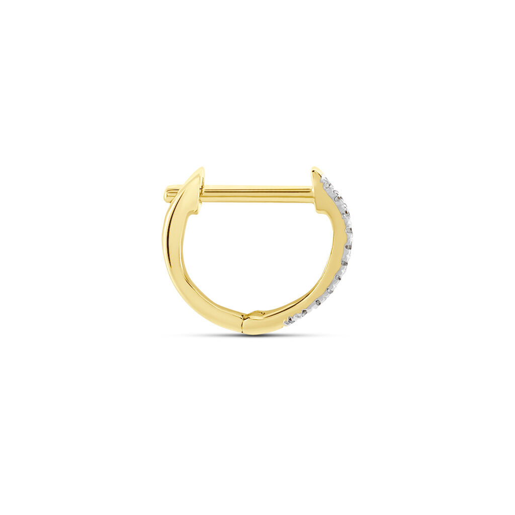 Créole Unitaire Aryanna Or Jaune Diamant - Boucles d'oreilles créoles Famille | Histoire d’Or