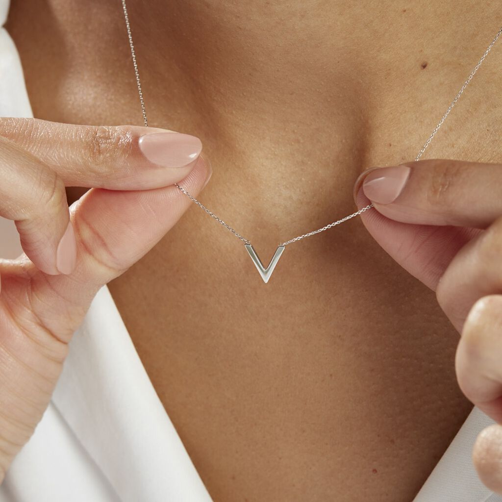 Collier Celene Or Blanc - Colliers Femme | Histoire d’Or