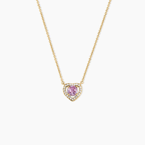 Collier Plaqué Or Jaune Alais Oxyde De Zirconium - Colliers fantaisie Femme | Histoire d’Or