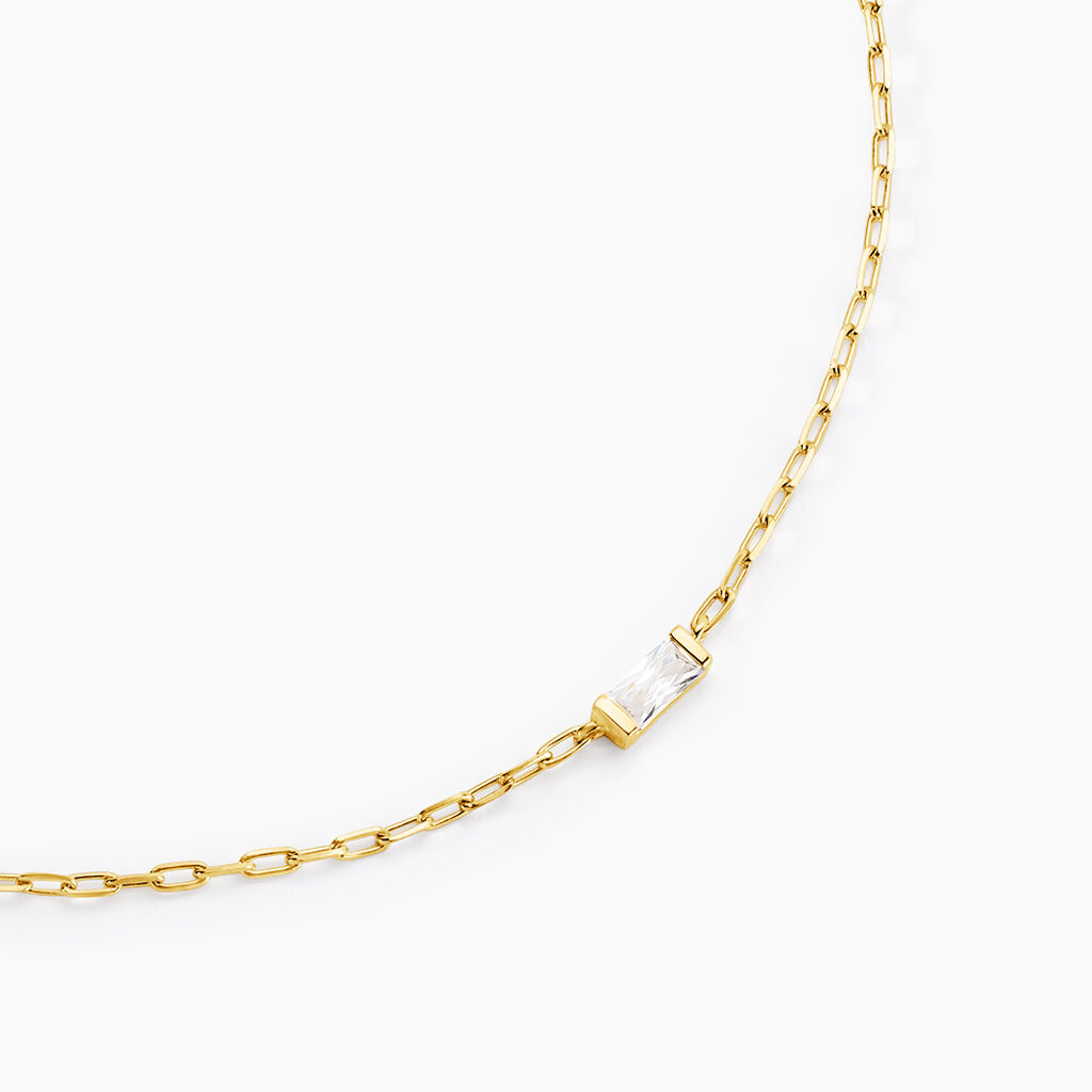 Collier Nigelle Argent Jaune Oxyde De Zirconium - Nouveautés Femme | Histoire d’Or