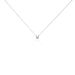Collier Solitaire Victoria Platine Blanc Diamant - Colliers Femme | Histoire d’Or