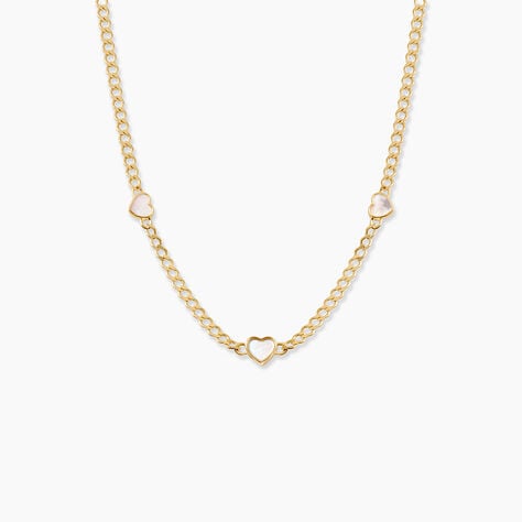 Collier Sweetheart Argent Dor&eacute; A L'Or 750/1000 Nacre - F&ecirc;te des m&egrave;res Femme | Histoire d&rsquo;Or