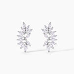 Boucles D'Oreilles Puces Tapis Rouge Argent Blanc Oxyde De Zirconium - Boucles d'oreilles fantaisie Femme | Histoire d&rsquo;Or