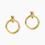 Boucles D'oreilles Pendantes Allobrox Acier Dore - Boucles d'oreilles fantaisie Femme | Histoire d&rsquo;Or