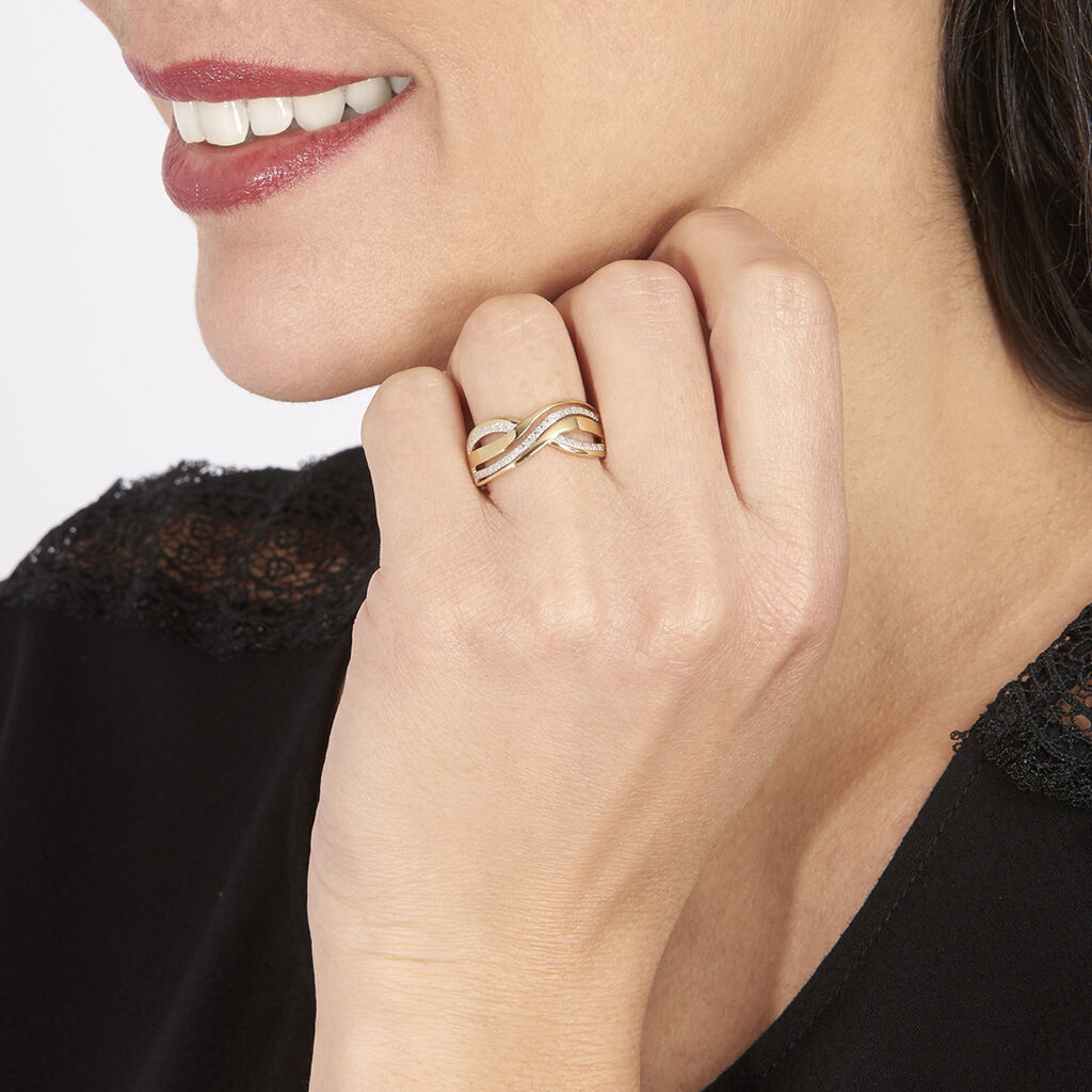 Bague Callistine Or Jaune Diamant - Bagues avec pierre Femme | Histoire d&rsquo;Or