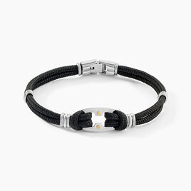 Bracelet Orancie Acier Blanc - Bracelets cordon Homme | Histoire d’Or