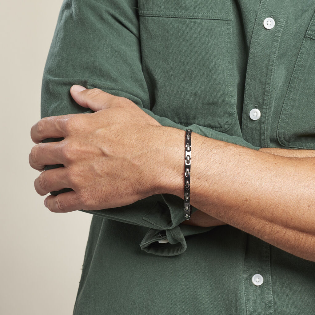 Bracelet Jourdan Homme Dinema Acier Argente - Bracelets Homme | Histoire d’Or