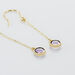Boucles D'oreilles Pendantes Arenale Or Jaune Amethyste - Boucles d'oreilles pendantes Femme | Histoire d’Or