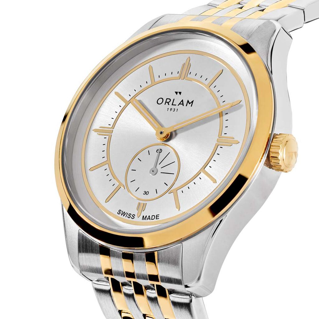 Montre Orlam Echo Argent&eacute; - F&ecirc;te des p&egrave;res Homme | Histoire d&rsquo;Or