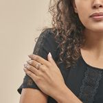 Bague Presilia Or Jaune Diamant - Bagues avec pierre Femme | Histoire d&rsquo;Or