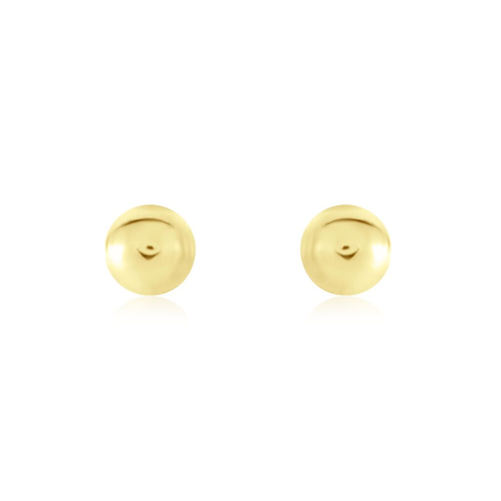 Boucles D'oreilles Puces Or Jaune Fidelia - Clous d'oreilles Famille | Histoire d’Or
