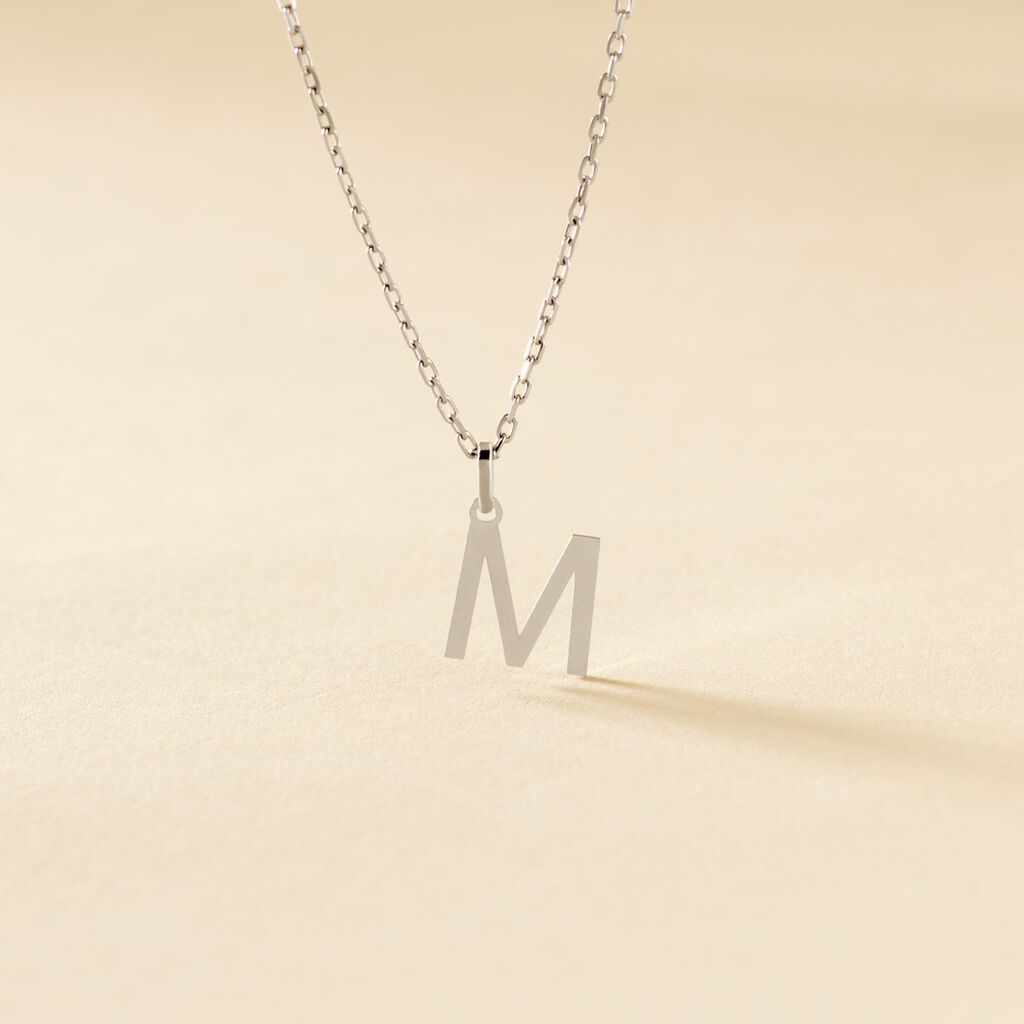 Pendentif Ionia Lettre Or Blanc - Pendentifs Famille | Histoire d’Or