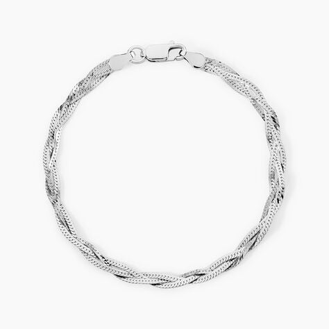 Bracelet Elae Argent Blanc - Bracelets cha&icirc;ne Femme | Histoire d&rsquo;Or