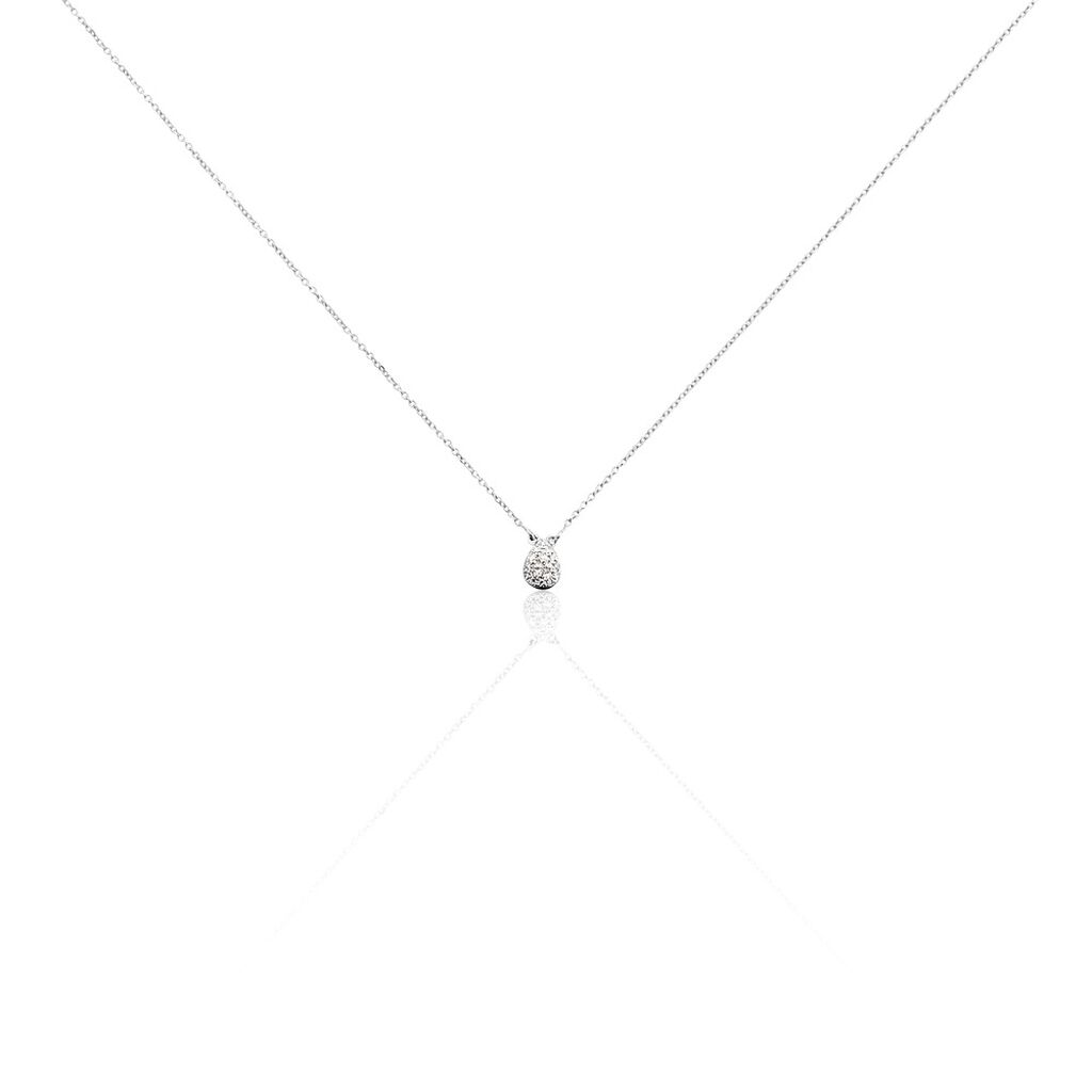 Collier Gally Or Blanc Diamant