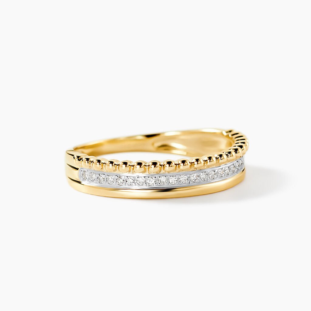 Bague Marcianne Or Jaune Diamant - Bagues avec pierre Femme | Histoire d&rsquo;Or
