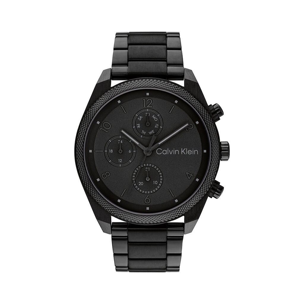 Montre Calvin Klein Impact Multifonctions Noir - F&ecirc;te des p&egrave;res Homme | Histoire d&rsquo;Or