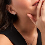 Boucles D'oreilles Puces Rio Santa Teresa Argent Blanc Oxyde Zirconium - Boucles d'oreilles fantaisie Femme | Histoire d&rsquo;Or